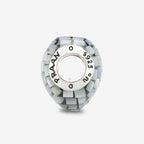 Praan Blue Steel Mother Of Pearl Heart Charm silver mother-of-pearl Bead by The Alternative Bead. Your official Praan Retailer from Germany