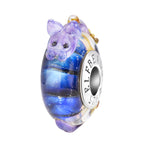 Elfbeads Celestial Mist Dragon blue; purple glass Bead by The Alternative Bead. Your official Elfbeads Retailer from Germany
