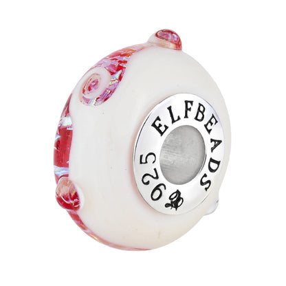  Elfbeads Christmas Miracle Snow Storm Charm by The Alternative Bead 