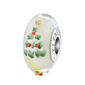 Elfbeads Christmas Tree Wonderland Joy silver; white glass Bead by The Alternative Bead. Your official Elfbeads Retailer from Germany