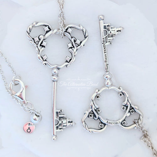 Disney x Pandora Mickey Mouse Castle Key Necklace silver sterling-silver Necklace by The Alternative Bead. Your official Disney x Pandora Retailer from Germany