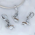 Disney x Pandora Disney 100th Anniversary Baloo Jungle Book Dangle Charm with Lab-Created Diamond (792682C01) silver and gold sterling-silver and gold Dangle by The Alternative Bead. Your Jewelry Retailer from Germany