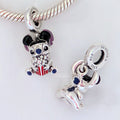Disney x Pandora Lilo & Stitch (2025) Popcorn Bucket Dangle silver and red and blue and pink sterling-silver and enamel Dangle by The Alternative Bead. Your official Disney x Pandora Retailer from Germany