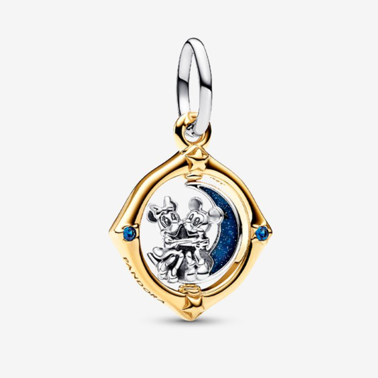 Disney x Pandora Disney Mickey and Minnie Moon Dangle silver; gold; blue sterling-silver; gold Dangle by The Alternative Bead. Your official Disney x Pandora Retailer from Germany