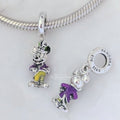 Disney x Pandora Mickey Mouse Parade Dangle silver and green and yellow and purple sterling-silver and enamel Dangle by The Alternative Bead. Your official Disney x Pandora Retailer from Germany