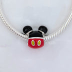 Disney x Pandora Mickey Mouse Icon red; black sterling-silver; enamel Bead by The Alternative Bead. Your official Disney x Pandora Retailer from Germany