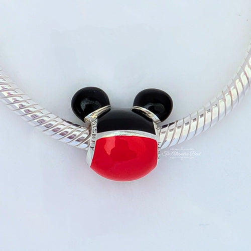 Disney x Pandora Mickey Mouse Icon red and black sterling-silver and enamel Bead by The Alternative Bead. Your official Disney x Pandora Retailer from Germany