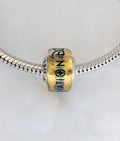 Disney x Pandora Disney Destination D23 2025 exclusive Murano Charm yellow and blue glass Bead by The Alternative Bead. Your Jewelry Retailer from Germany