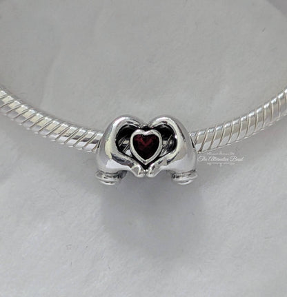 Mickey Mouse Heart Hands Charm