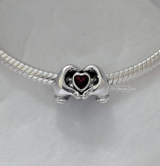 Mickey Mouse Heart Hands Charm