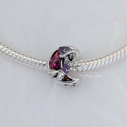 Minnie Mouse Glow-in-the-Dark Witch Halloween Charm