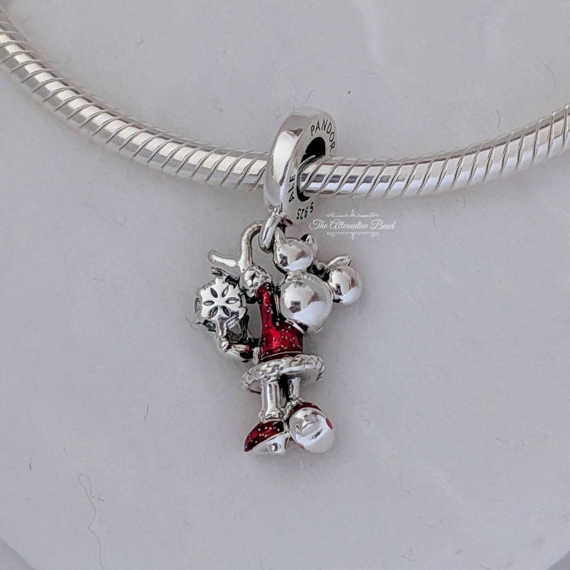Minnie Mouse Crystal Snowflake Dangle