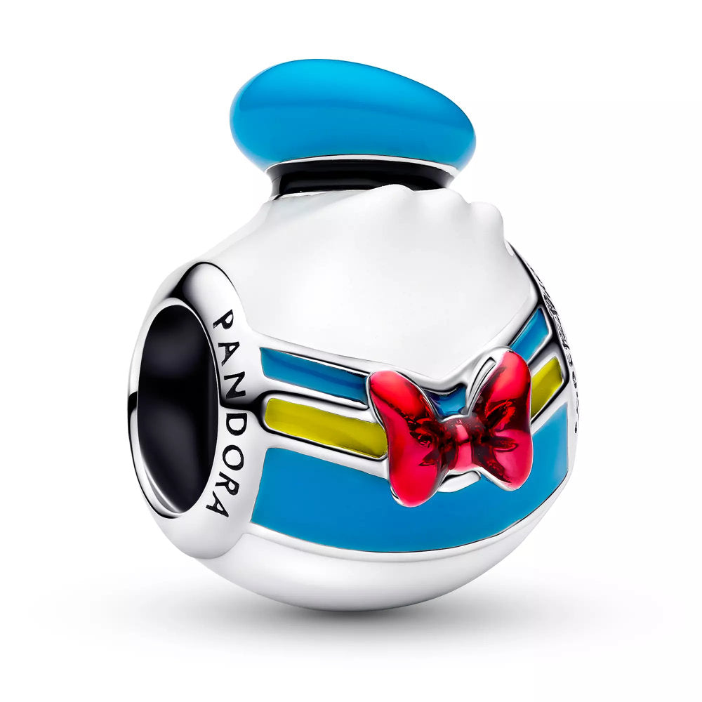 Pandora charm with a colorful design on a white background