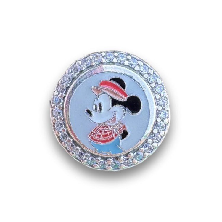 Disney x Pandora Mickey Mouse Canada (EPCOT World Showcase) silver; blue; black; red sterling-silver; enamel Bead by The Alternative Bead. Your Jewelry Retailer from Germany