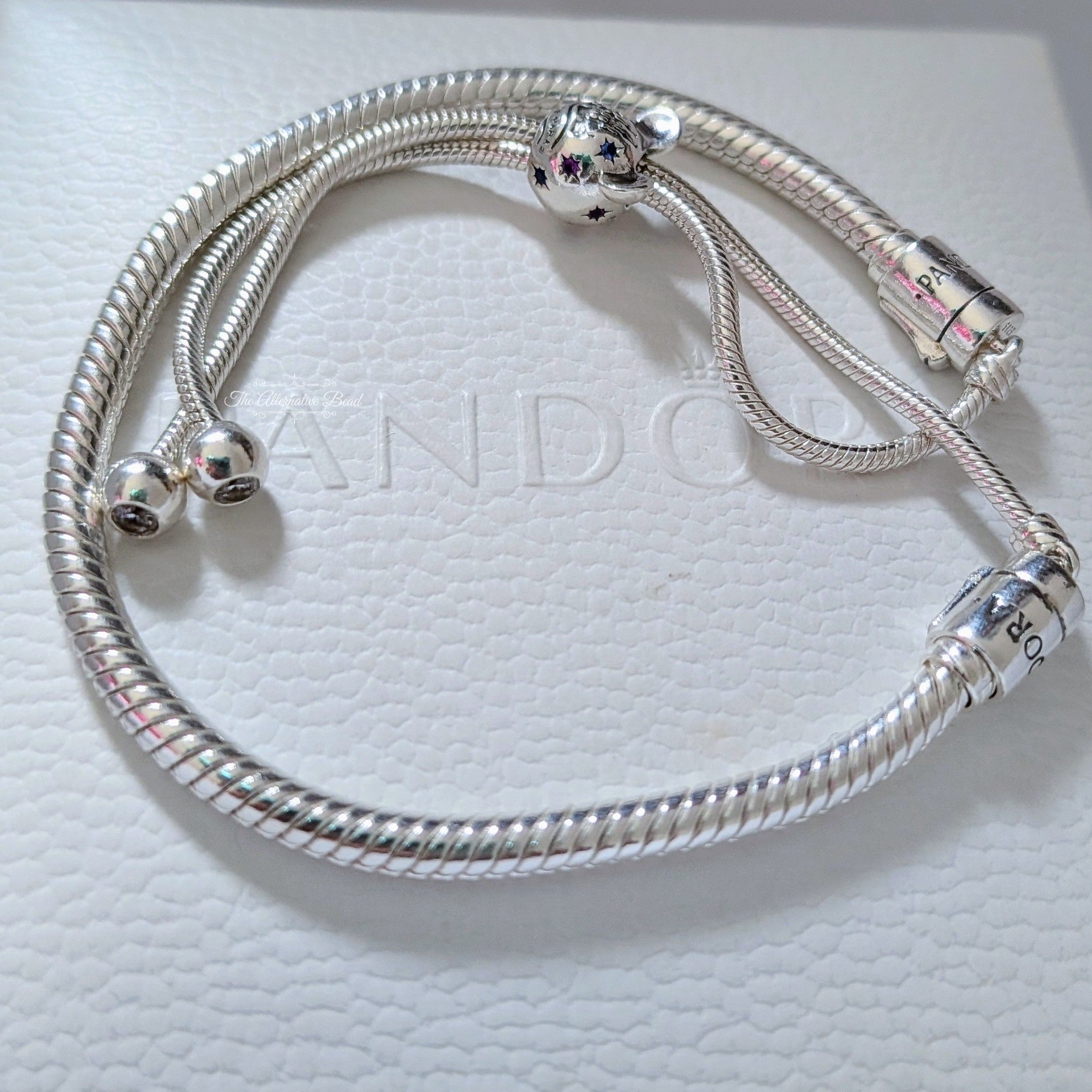 Mickey Mouse Snake Chain Slider Bracelet