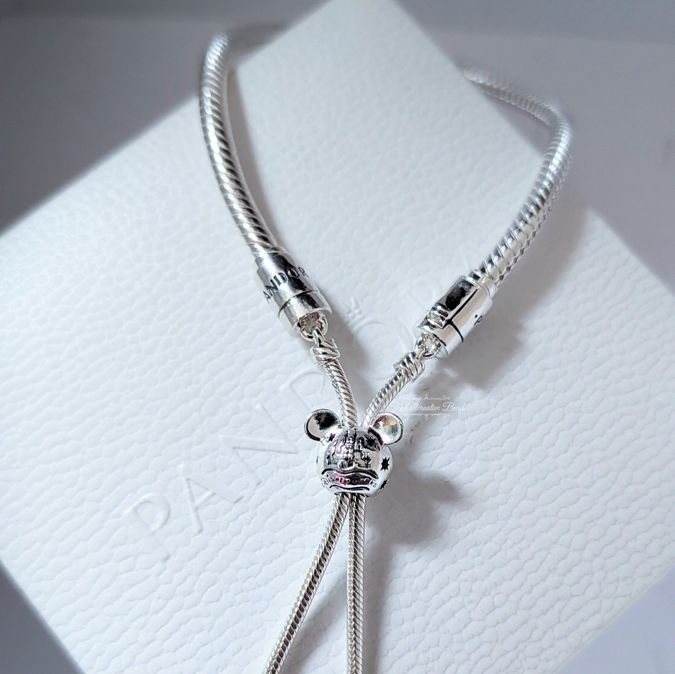 Mickey Mouse Snake Chain Slider Bracelet