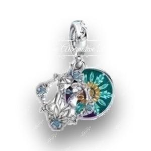 Disney x Pandora Disney World Of Frozen Double Dangle Charm silver; purple; blue sterling-silver; enamel Dangle by The Alternative Bead. Your Jewelry Retailer from Germany