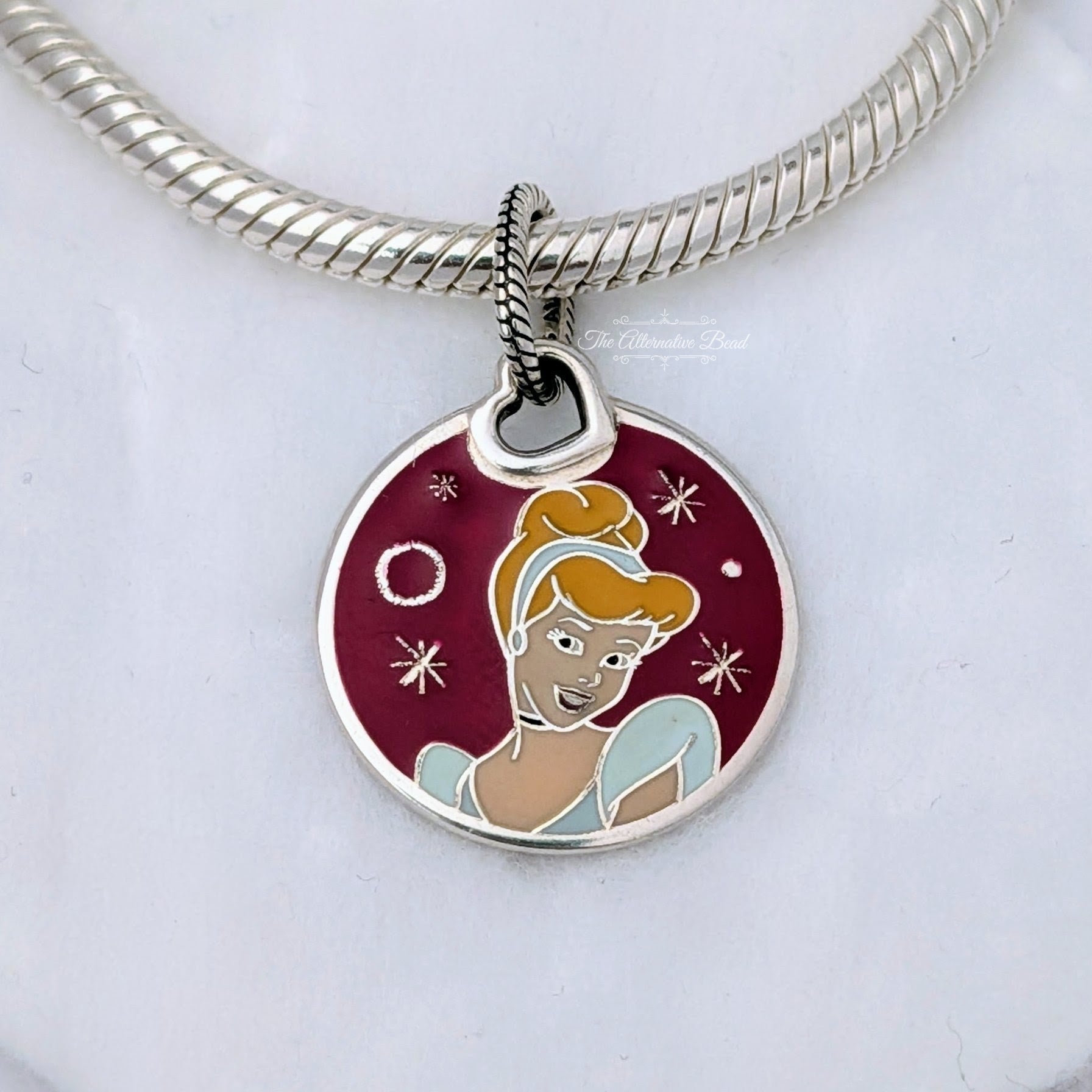 Disney x Pandora Princess Half Marathon Charm Run Disney Cinderella 5k Pendant Dangle Charm silver; red; pink; blue; multicolor sterling-silver; enamel Dangle by The Alternative Bead. Your Jewelry Retailer from Germany