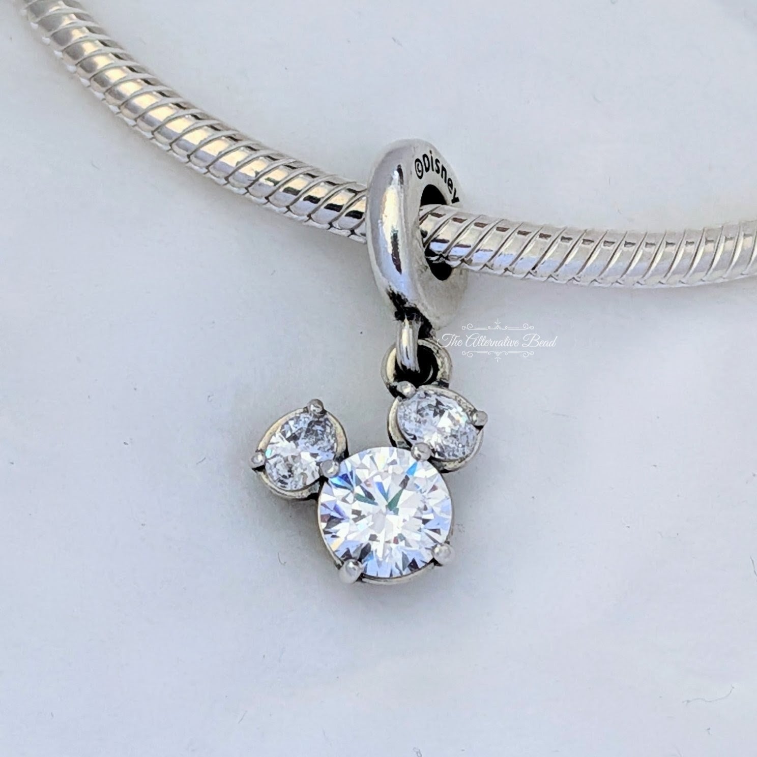 Disney x Pandora Mickey Mouse Silhouette Dangle silver sterling-silver Dangle by The Alternative Bead. Your Jewelry Retailer from Germany