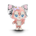 Linabelle Pink Enamel Charm