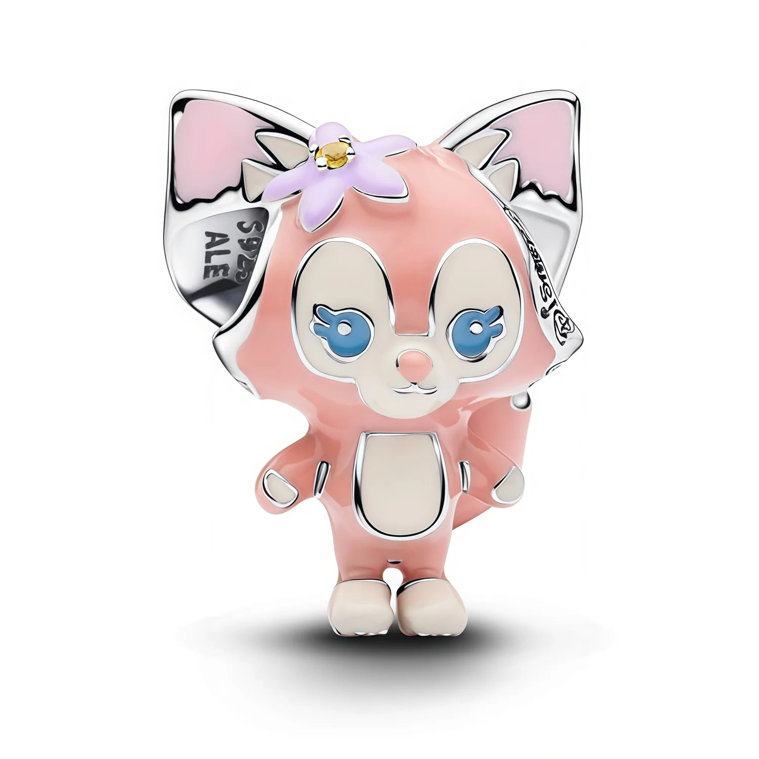 Linabelle Pink Enamel Charm