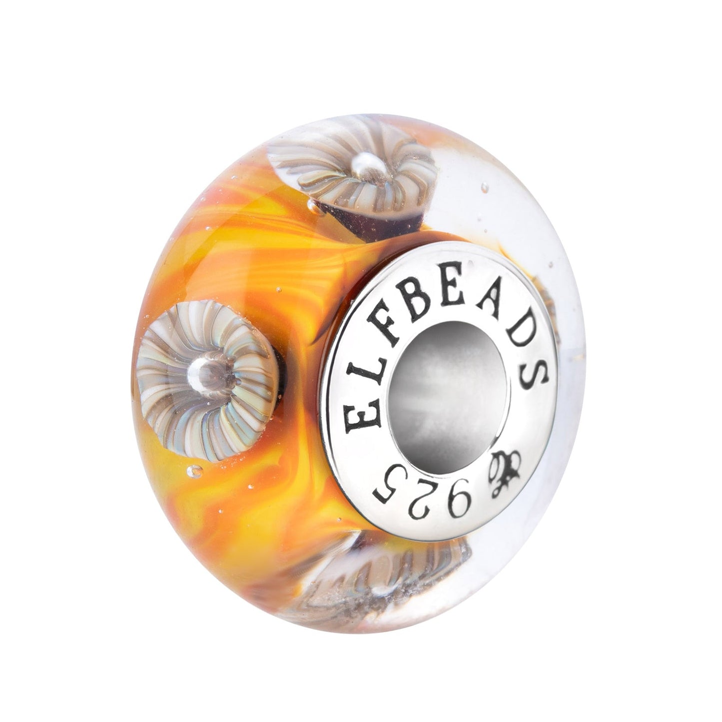  Elfbeads Enchanted Pumpkin Blossom Charm by The Alternative Bead 