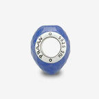 Praan Faceted Blue Aventurine Heart Charm silver sterling-silver Bead by The Alternative Bead. Your official Praan Retailer from Germany