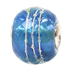 Ogerbeads Fairy Heaven Wired Sphere blue glass Bead by The Alternative Bead. Your official Ogerbeads Retailer from Germany