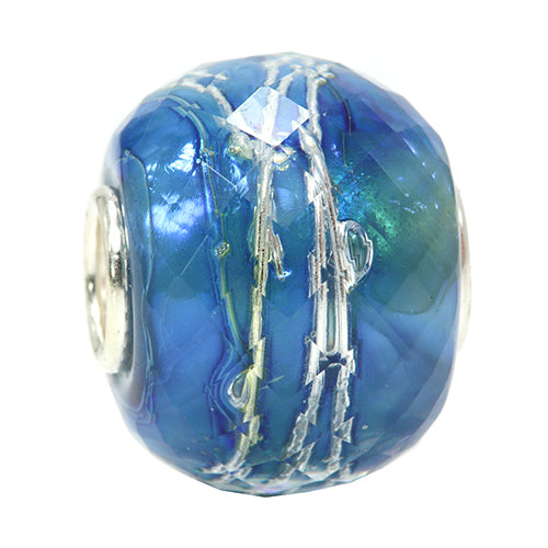 Ogerbeads Fairy Heaven Wired Sphere blue glass Bead by The Alternative Bead. Your official Ogerbeads Retailer from Germany