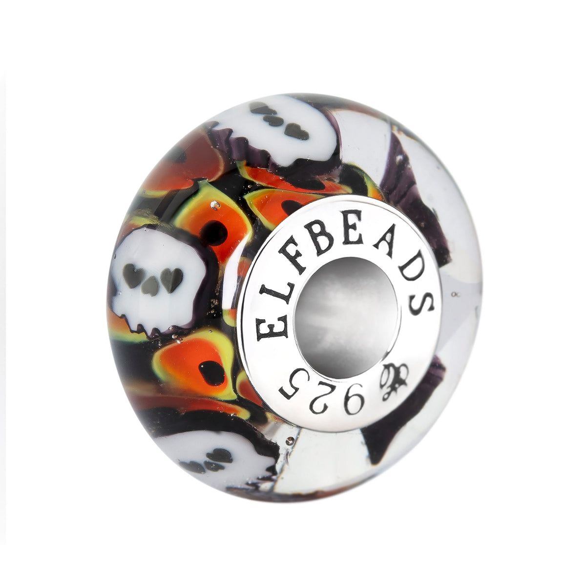 Elfbeads Fire Skulls orange glass Bead by The Alternative Bead. Your official Elfbeads Retailer from Germany