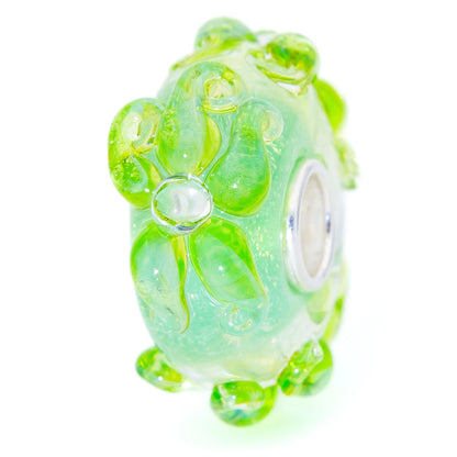 Elfbeads Fresh Green Edelweiss (G220416)  glass Bead - The Alternative Bead official German Retailer. Buy 4 get 5 - free DHL Shipping for all orders above 150 ?