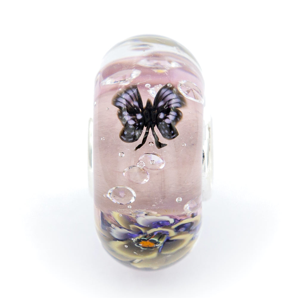  Elfbeads Soft Old Pink Butterfly Monroe Charm by The Alternative Bead 