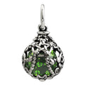OHM Beads Immortal Juice silver and green sterling-silver and glass Dangle by The Alternative Bead. Your official OHM Beads Retailer from Germany