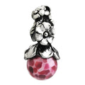 OHM Beads Hidden Flower (GAR251) silver sterling-silver and glass Dangle The Alternative Bead