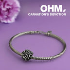 OHM Beads Carnation’s Devotion silver sterling-silver Bead by The Alternative Bead. Your official OHM Beads Retailer from Germany