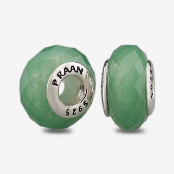 Praan Green Aventurine Stopper Charms green natural-stone Stopper by The Alternative Bead. Your official Praan Retailer from Germany