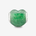 Praan Green Aventurine Heart Charm green natural-stone Bead by The Alternative Bead. Your official Praan Retailer from Germany