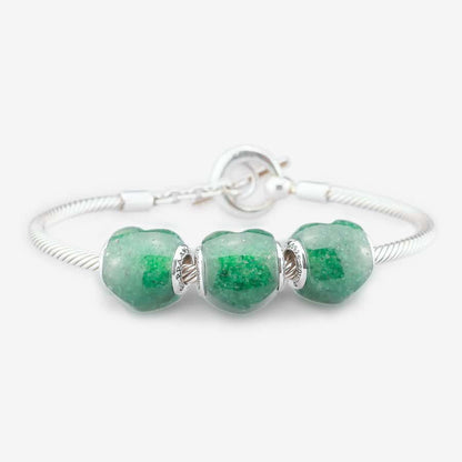 Green Aventurine Heart Charm