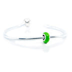 Aurora Charm Green Universal Enamel Stopper green sterling-silver; enamel Stopper by The Alternative Bead. Your official Aurora Charm Retailer from Germany