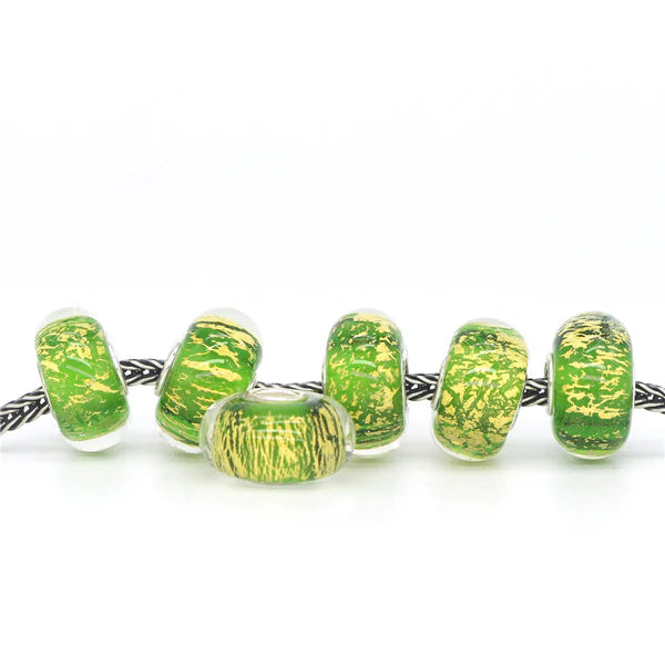 VIP-CHARMS Spring Sunshine Charm 1pcs (JKG16) green glass Charm by The Alternative Bead. Your Official VIP-CHARMS Retailer from Germany