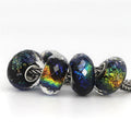 VIP-CHARMS Blue and Gold Charm 1pcs blue; gold glass Bead by The Alternative Bead. Your official VIP-CHARMS Retailer from Germany