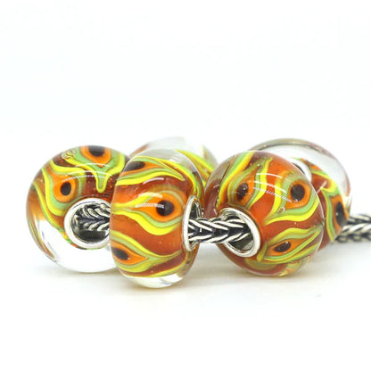 Fire Flame Charm Bead 1 pcs