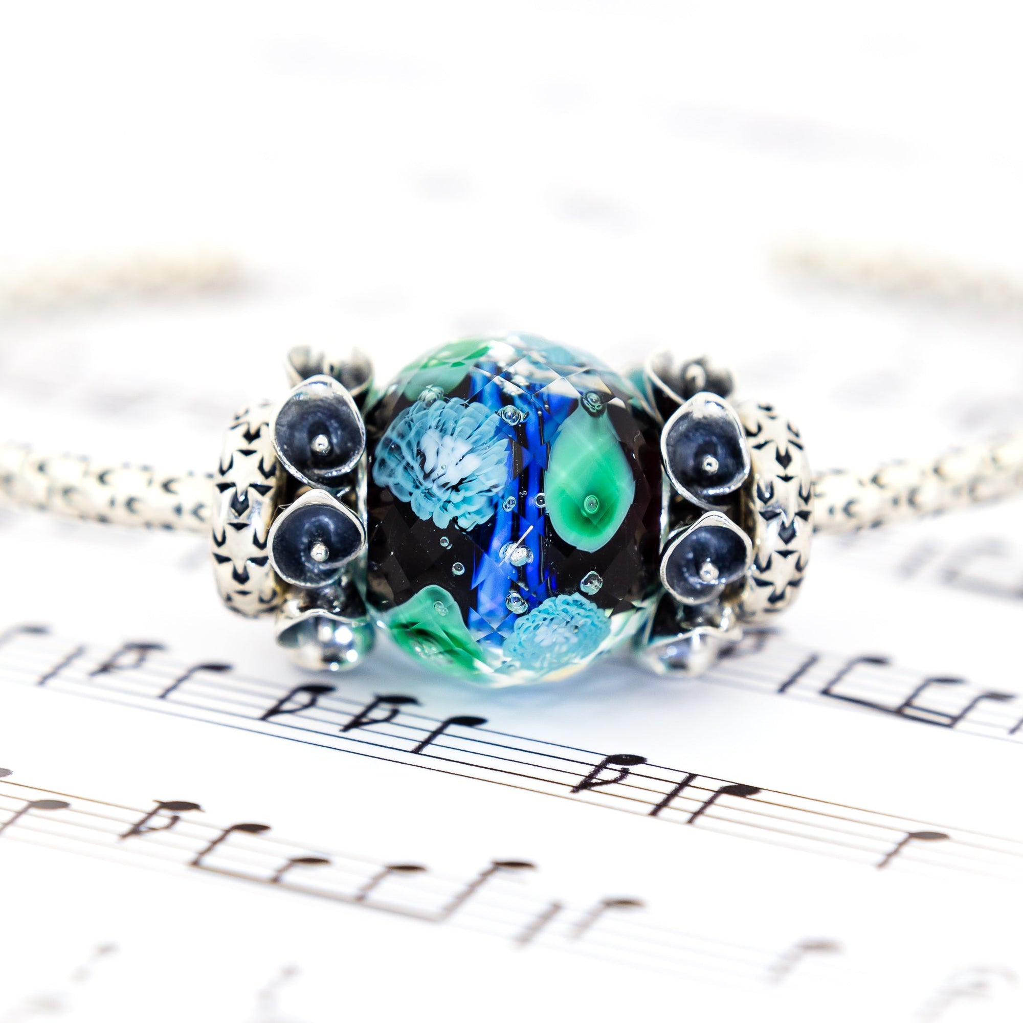 Elfbeads Secret Garden Midnight World Fractal  glass Bead by The Alternative Bead. Your official Elfbeads Retailer from Germany