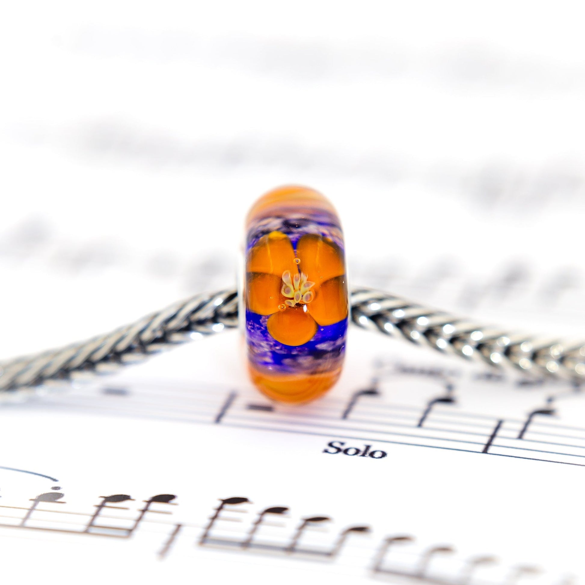 Elfbeads Sunkissed Blossom Golddust (G220429)  glass Bead - The Alternative Bead official German Retailer. Buy 4 get 5 - free DHL Shipping for all orders above 150 ?