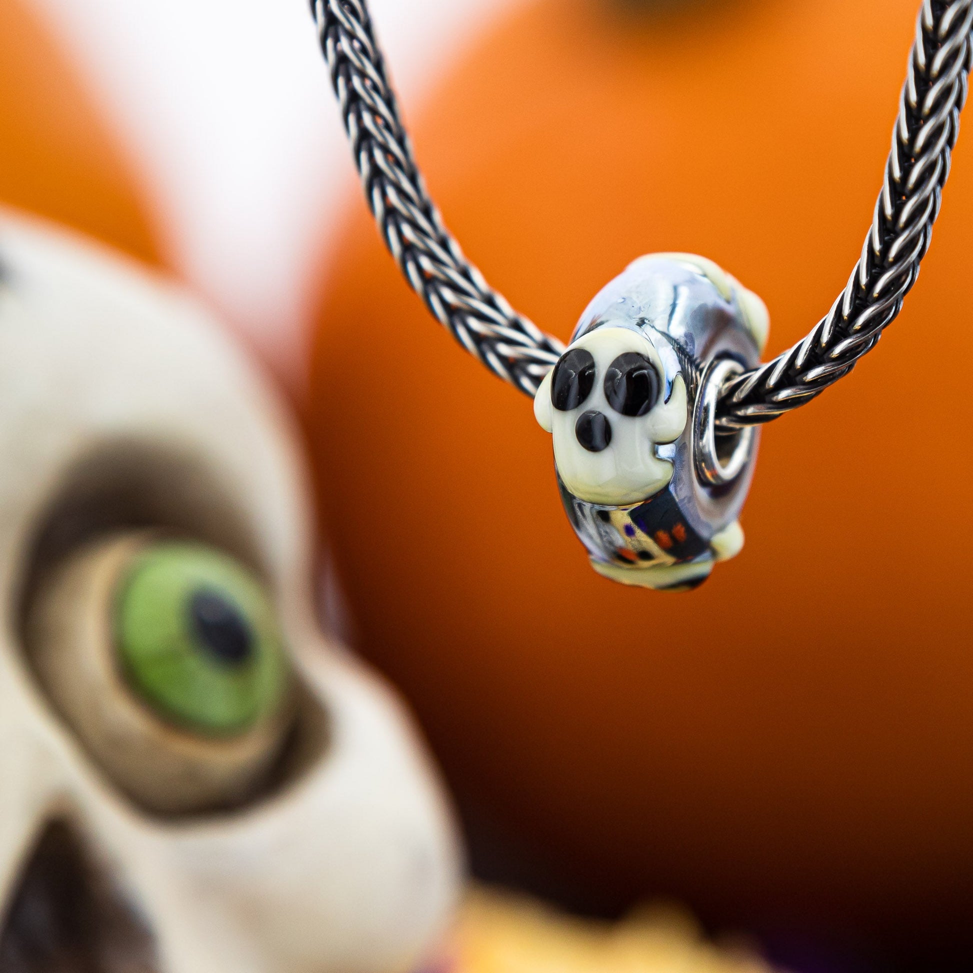  Elfbeads Spooktacular Ghost Charm by The Alternative Bead 