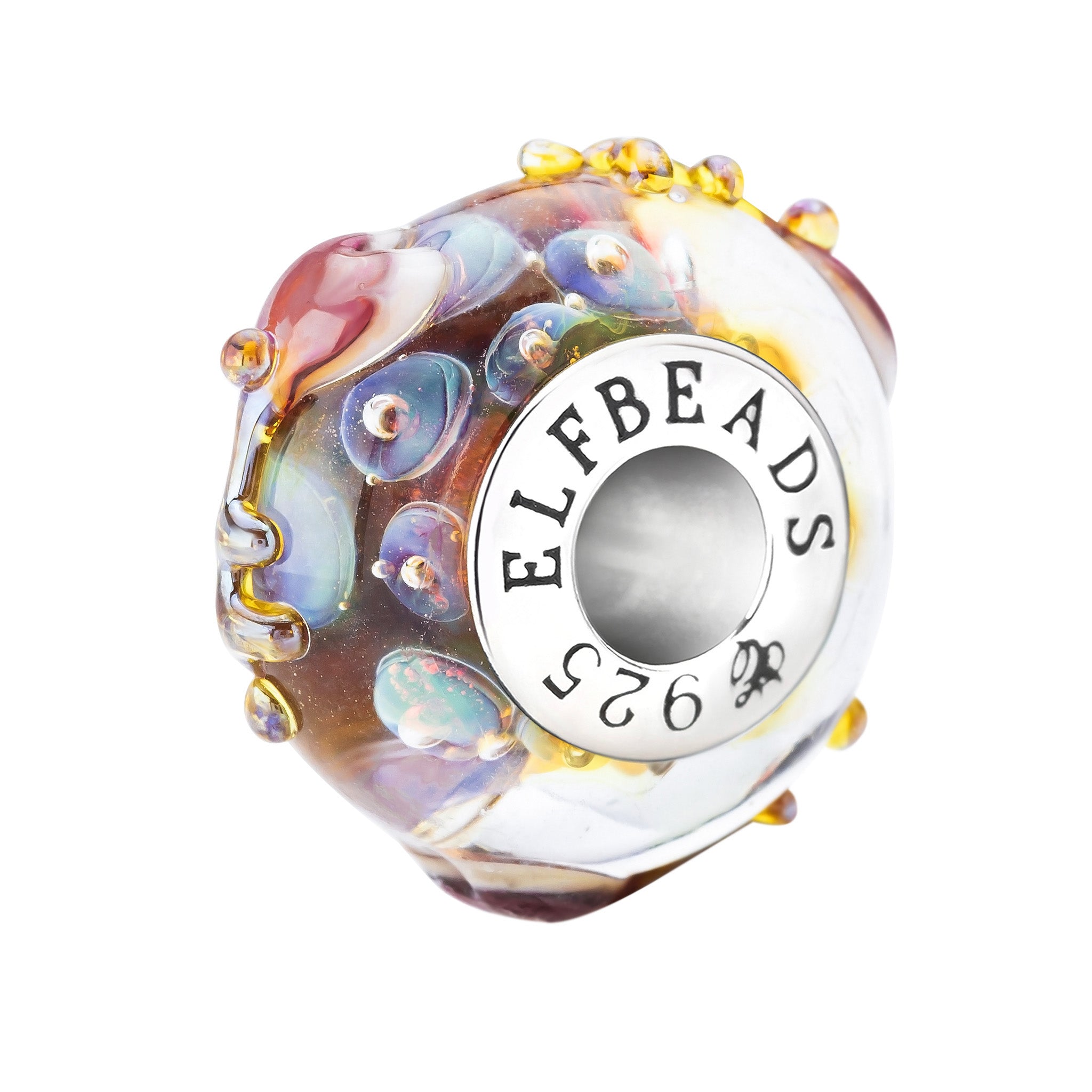 Elfbeads Keys of Hearts orange glass Bead by The Alternative Bead. Your official Elfbeads Retailer from Germany