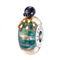Elfbeads King Octopus Reef blue; gold glass Bead by The Alternative Bead. Your official Elfbeads Retailer from Germany