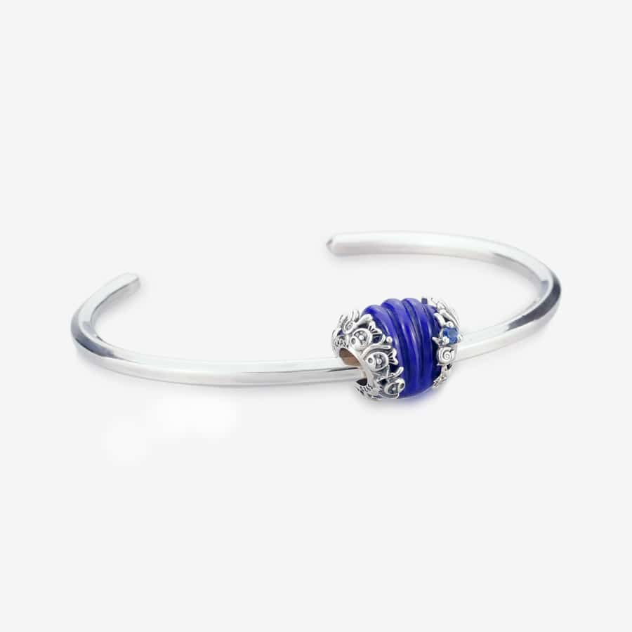 Lapis Scallop Shell Charm