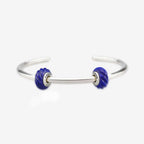 Praan Lapis Lazuli Twisted Rope Stopper Charms blue natural-stone Stopper by The Alternative Bead. Your official Praan Retailer from Germany