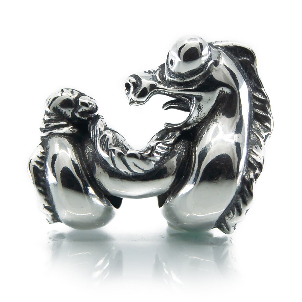 The Alternative Bead: Aurora Charm - Nessie the Loch Ness Monster Charm Sterling Silver Charm Picture 3